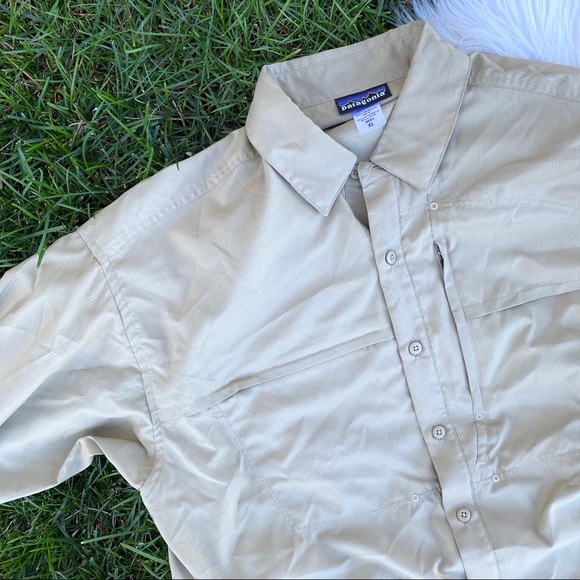 Patagonia Other - Patagonia tan outdoor button down XL